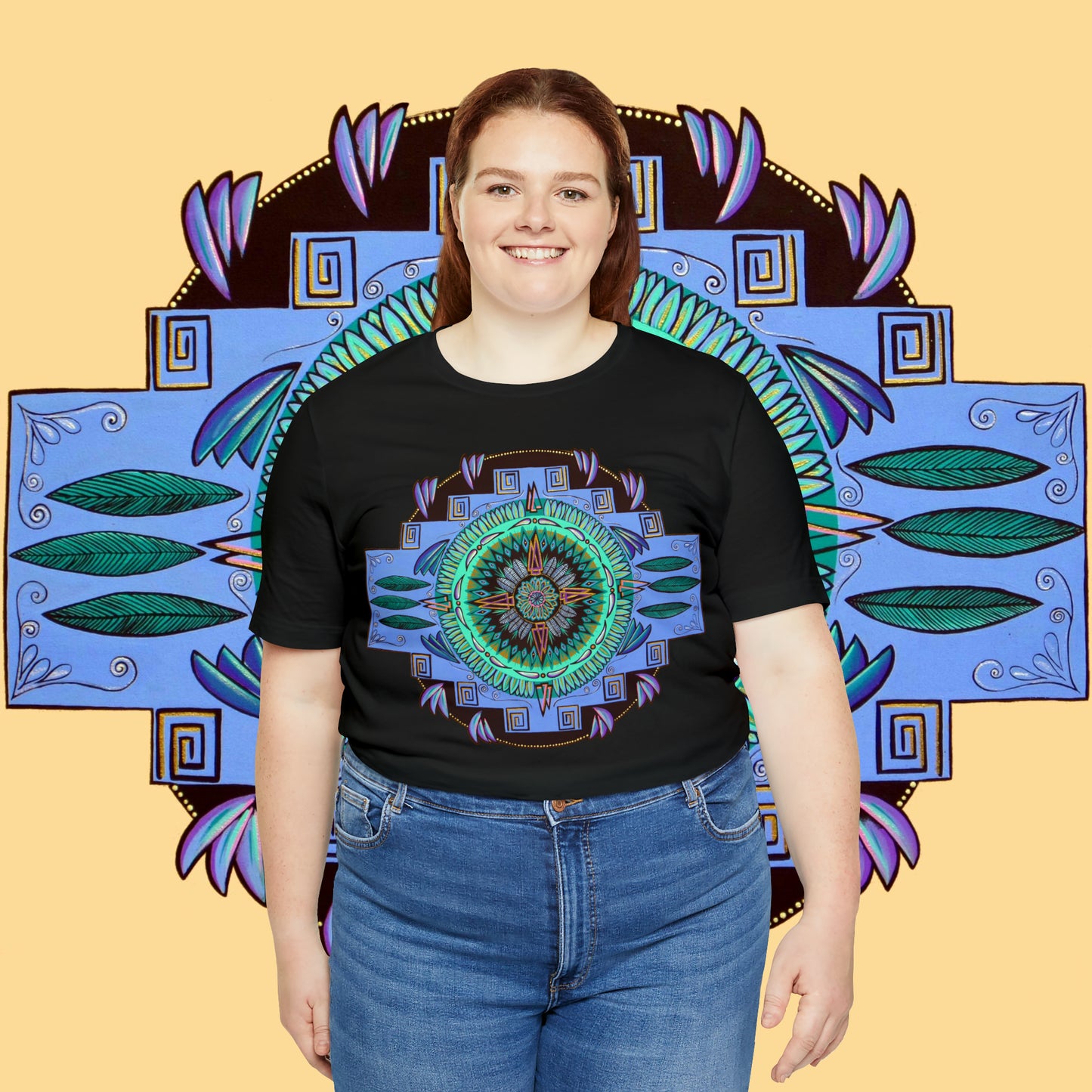 "Plumachakana" Lords & Ladies Tee - Blue Flame Array T-Shirt