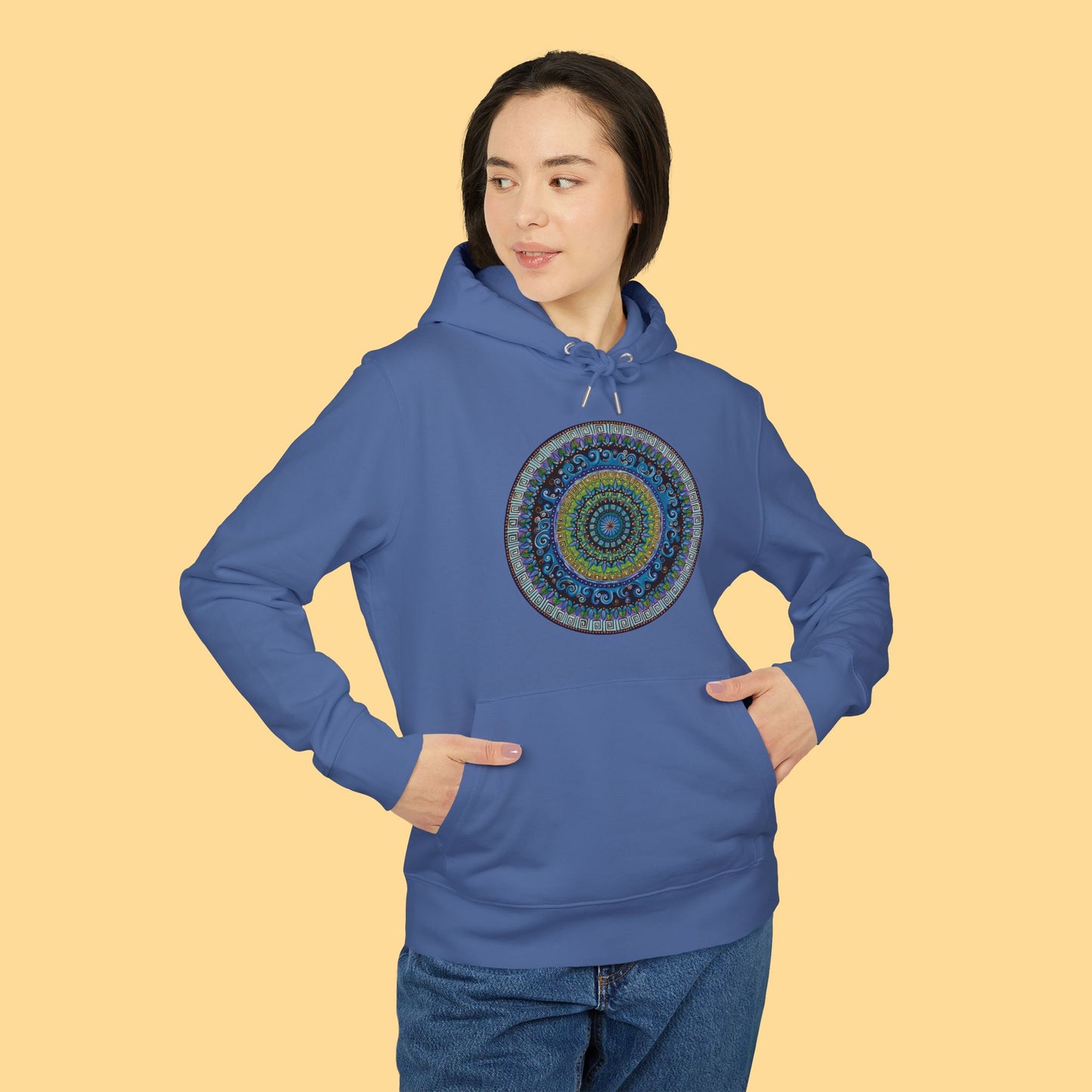 "Mandaquala" Organic Cruiser Hoodie (Font&Back Print)