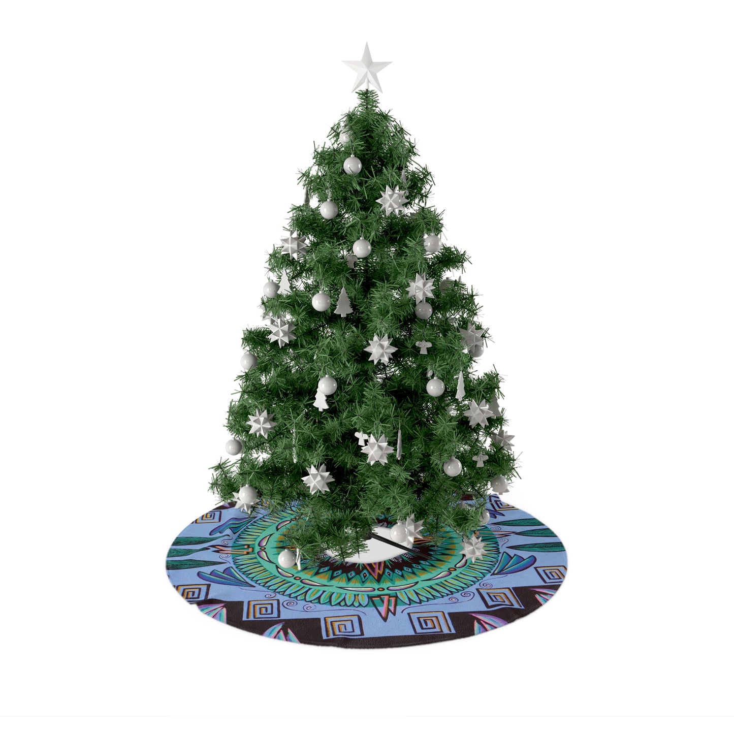 "Plumachakana" Christmas Tree Skirt