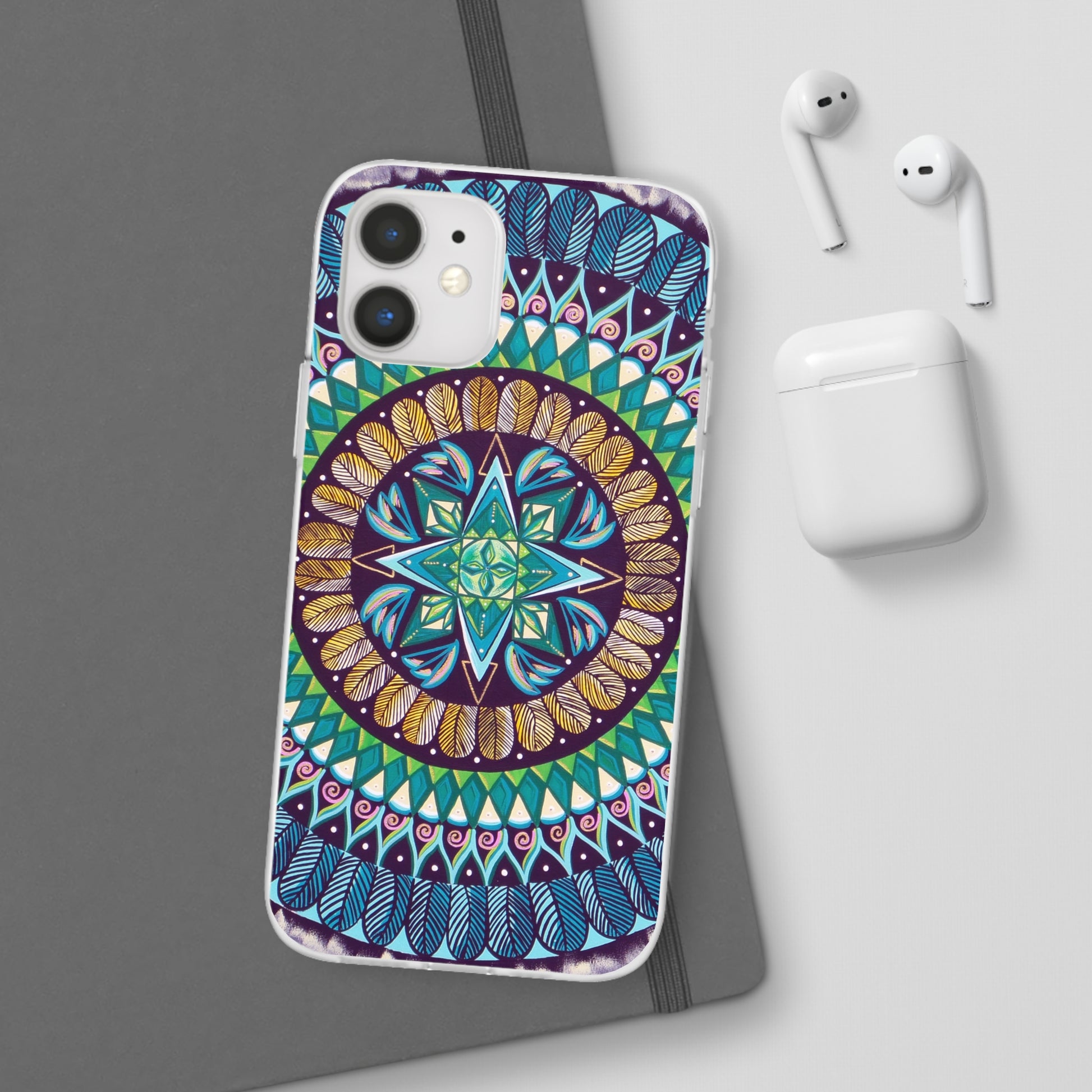 "AquilazurA Kryst'dala" Art Phone Armor (slim-fit) - Blue Flame Array Phone Case