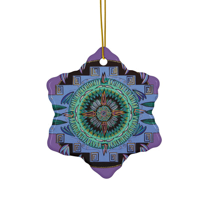 "Plumachakana" Ceramic Ornament