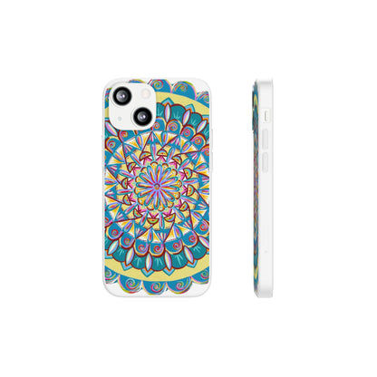 "Almandalayana" Art Phone Armor (slim-fit) - Blue Flame Array iPhone 13 Mini with gift packaging Phone Case