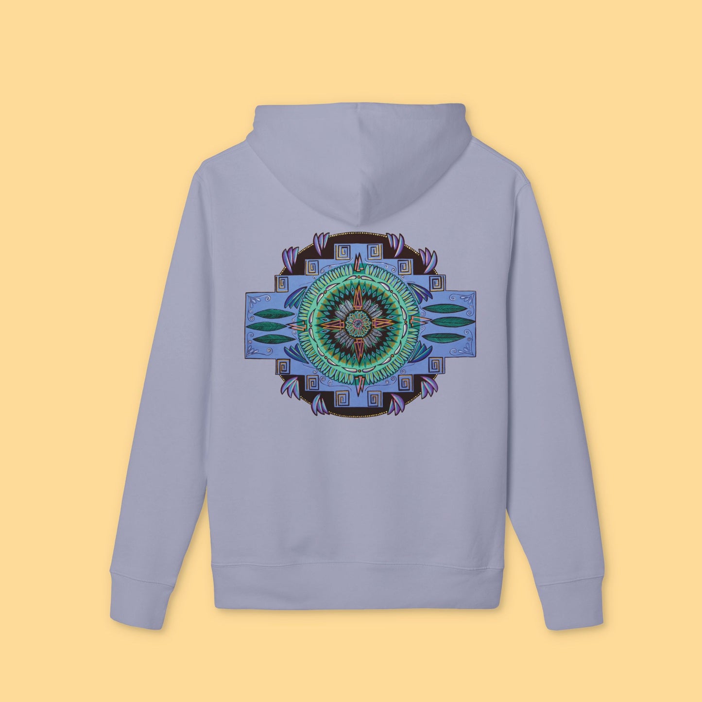 "Plumachakana" Organic Cruiser Hoodie (Font&Back Print)