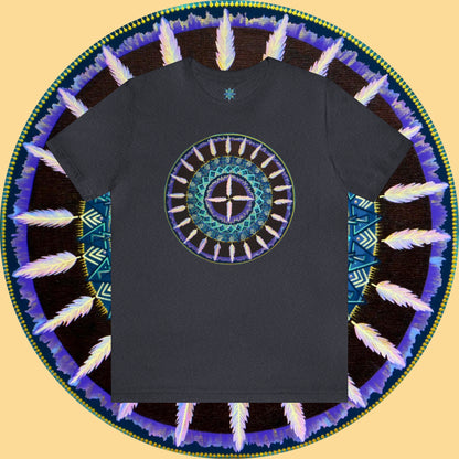 "Cuatro Vientos" Lords & Ladies Tee - Blue Flame Array Heather Navy / S T-Shirt