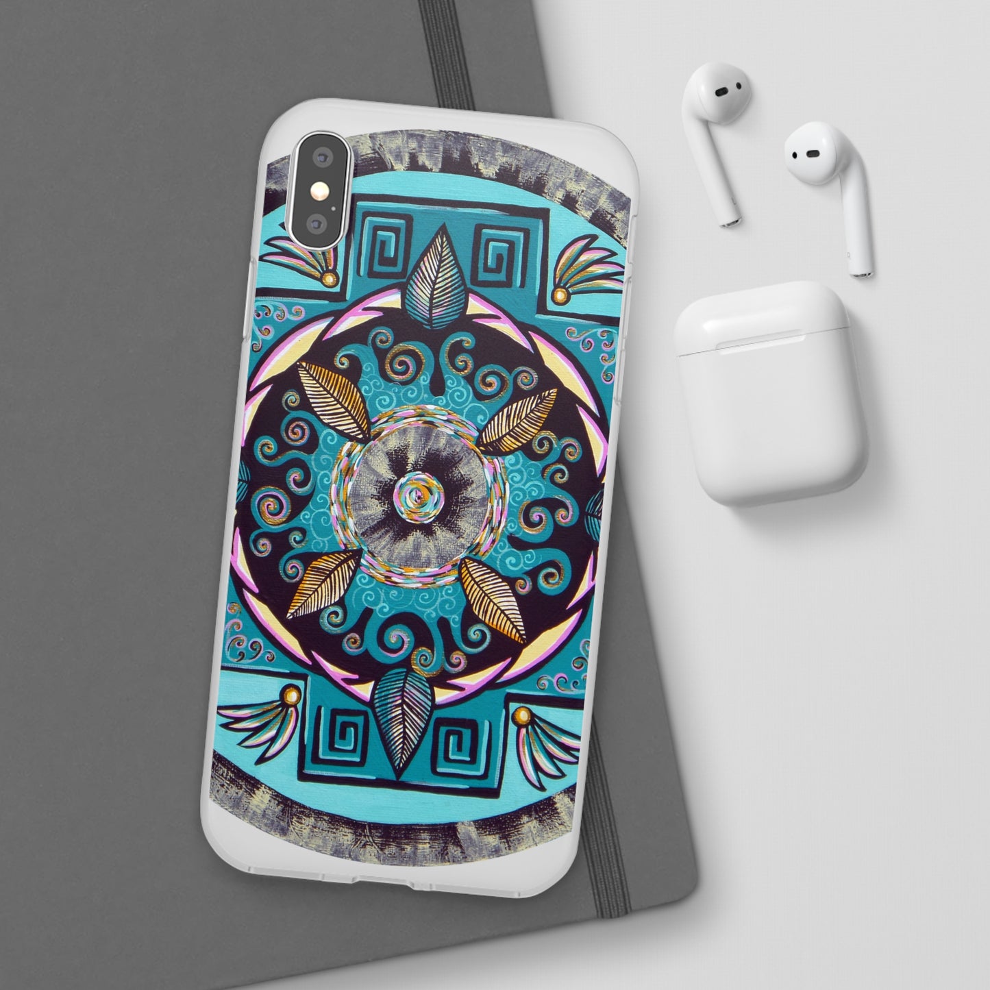 "Hojachakana" Art Phone Armor (slim-fit) - Blue Flame Array Phone Case