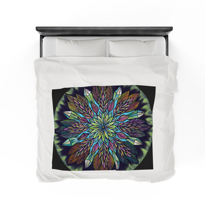 "Krystalhoja" Dreamcatcher Blanket - Blue Flame Array All Over Prints