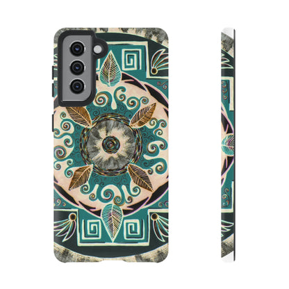 "Hojachakanazura" Art Phone Armor - Blue Flame Array Samsung Galaxy S21 / Matte Phone Case