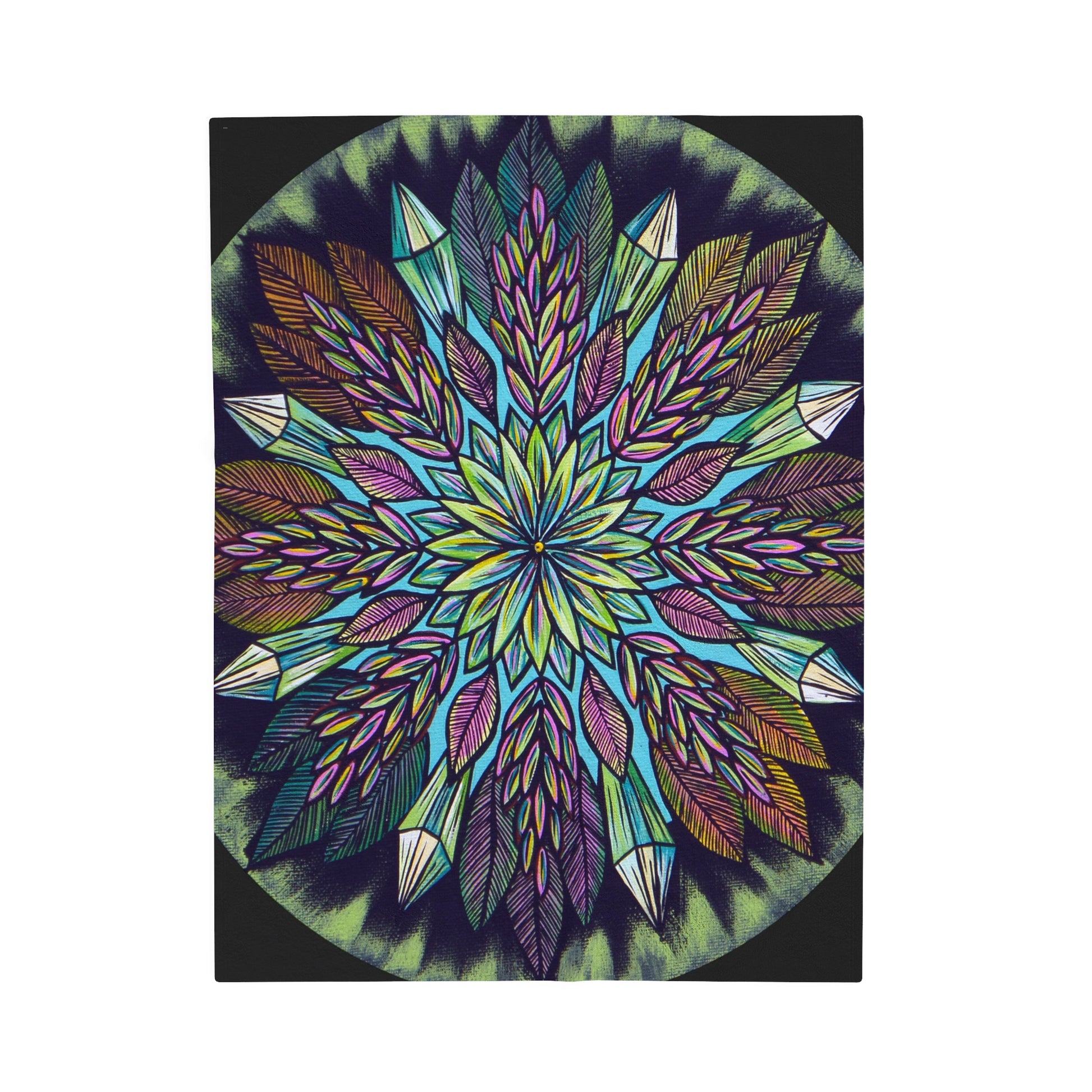 "Krystalhoja" Dreamcatcher Blanket - Blue Flame Array All Over Prints