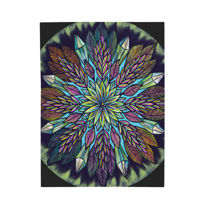 "Krystalhoja" Dreamcatcher Blanket - Blue Flame Array All Over Prints