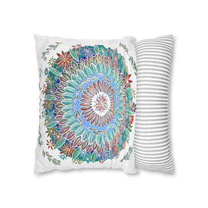 "Mandalavida Blanka" Dreamcatcher Pillow Cover