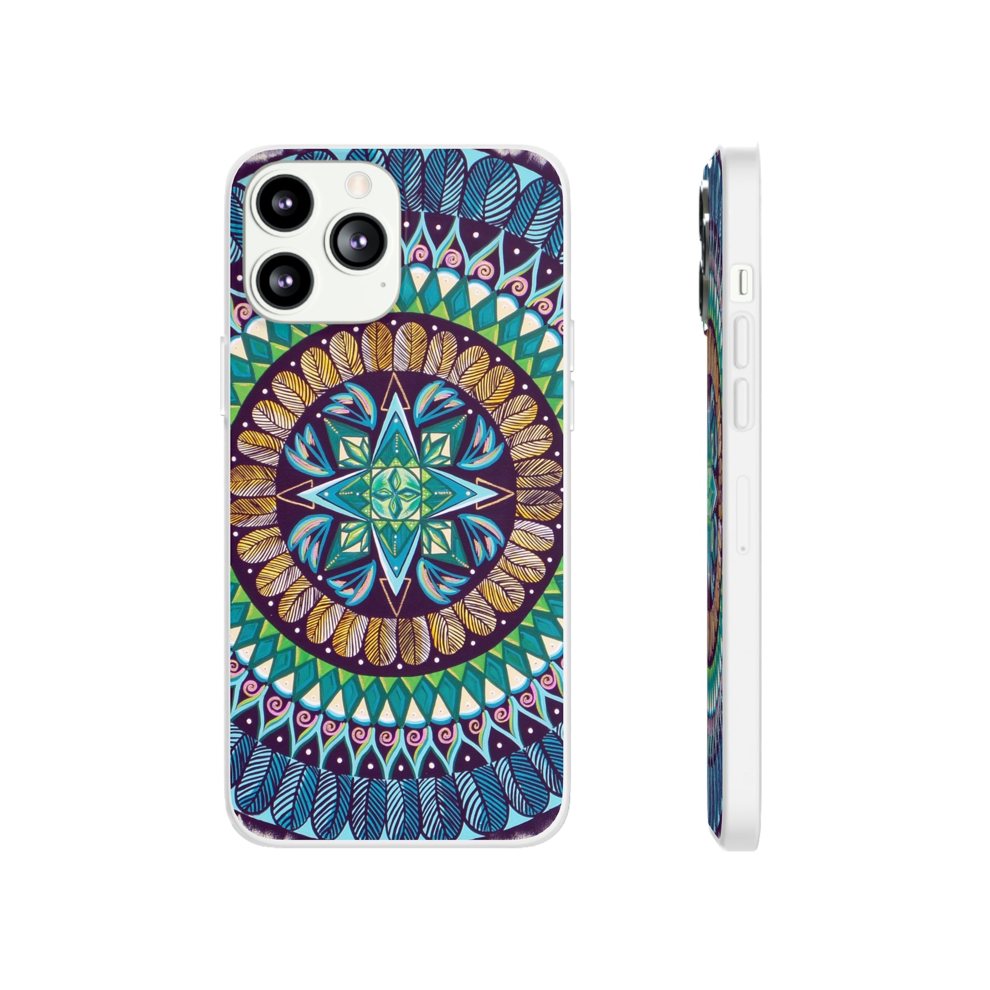 "AquilazurA Kryst'dala" Art Phone Armor (slim-fit) - Blue Flame Array iPhone 13 Pro Max with gift packaging Phone Case