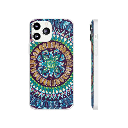 "AquilazurA Kryst'dala" Art Phone Armor (slim-fit) - Blue Flame Array iPhone 13 Pro Max with gift packaging Phone Case