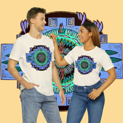 "Plumachakana" Lords & Ladies Tee - Blue Flame Array T-Shirt