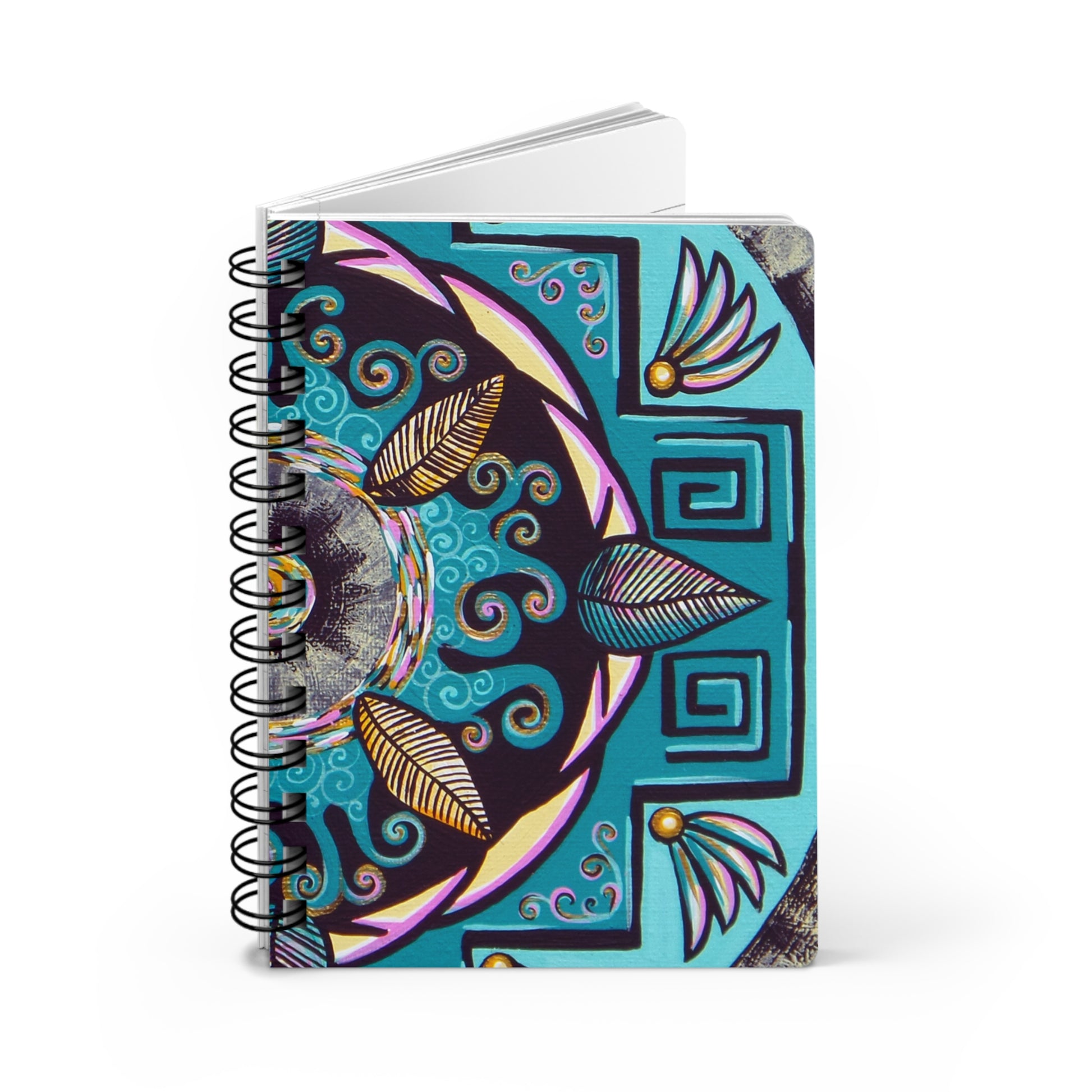 "Hojachakana" Spiral Bound Journal - Blue Flame Array Paper products