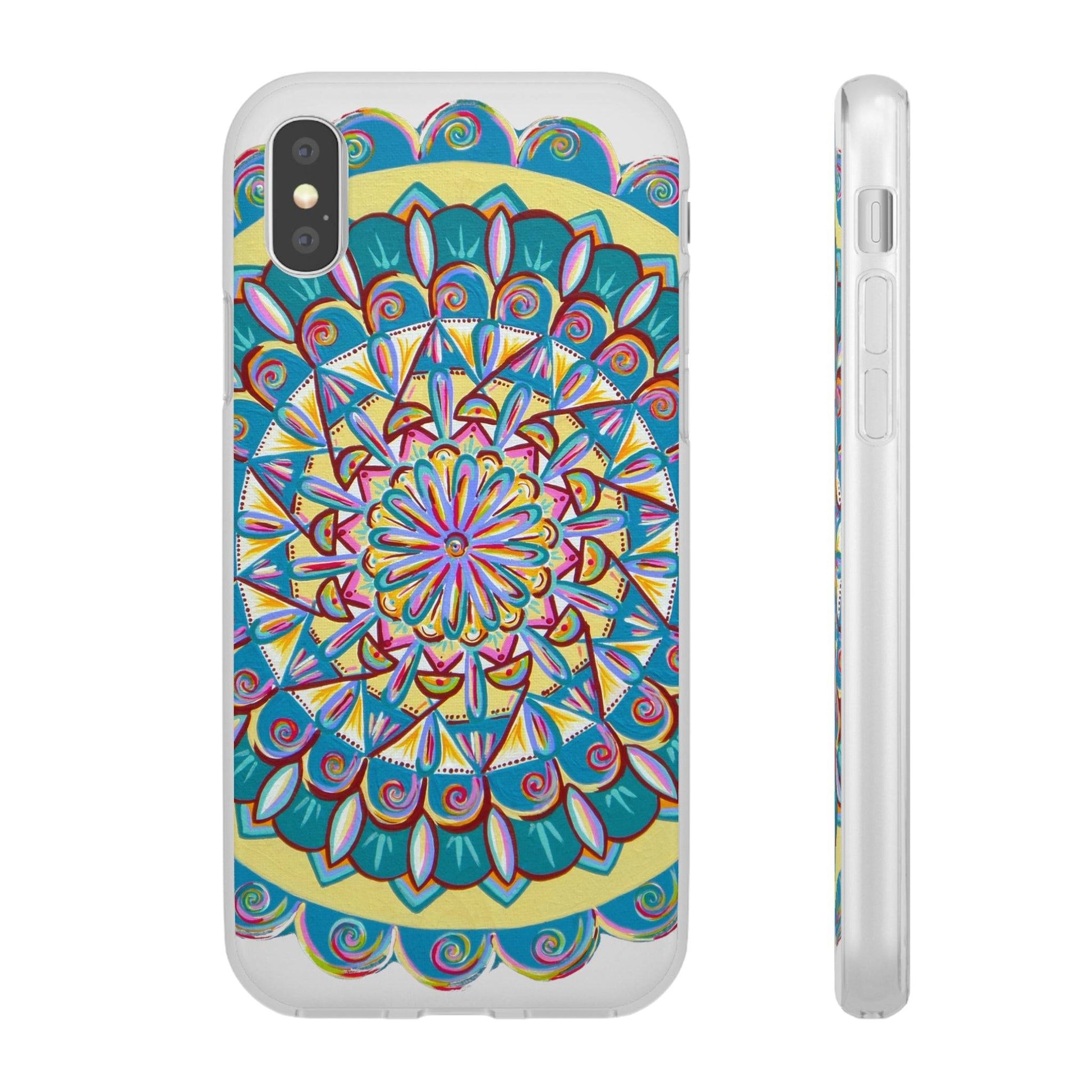 "Almandalayana" Art Phone Armor (slim-fit) - Blue Flame Array iPhone X Phone Case