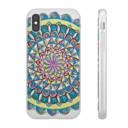 "Almandalayana" Art Phone Armor (slim-fit) - Blue Flame Array iPhone X Phone Case