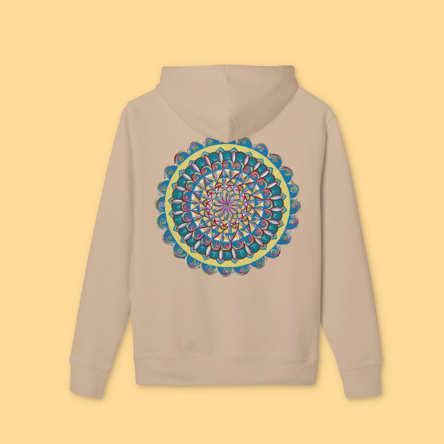 "Almandalayana" Organic Cruiser Hoodie (Font&Back Print)