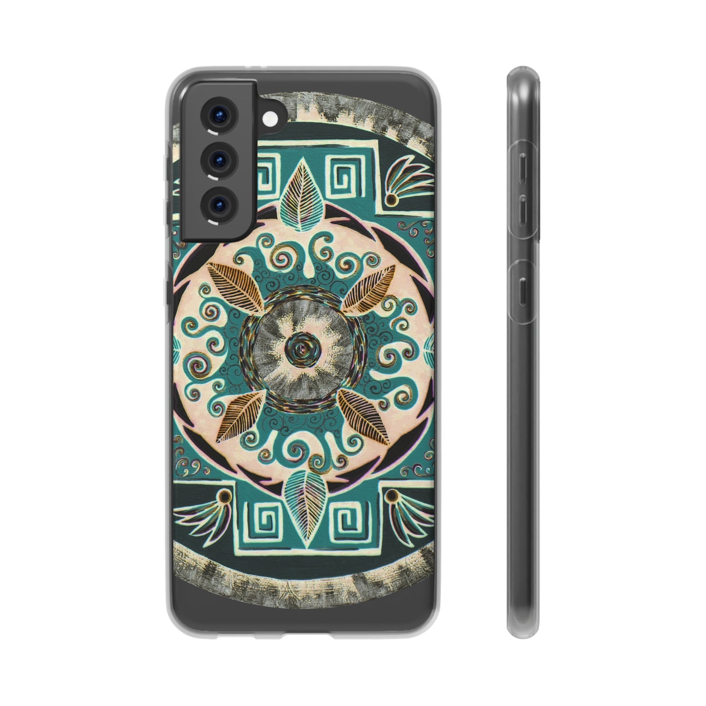 "Hojachakanazura" Art Phone Armor (slim-fit) - Blue Flame Array Samsung Galaxy S21 Plus Phone Case