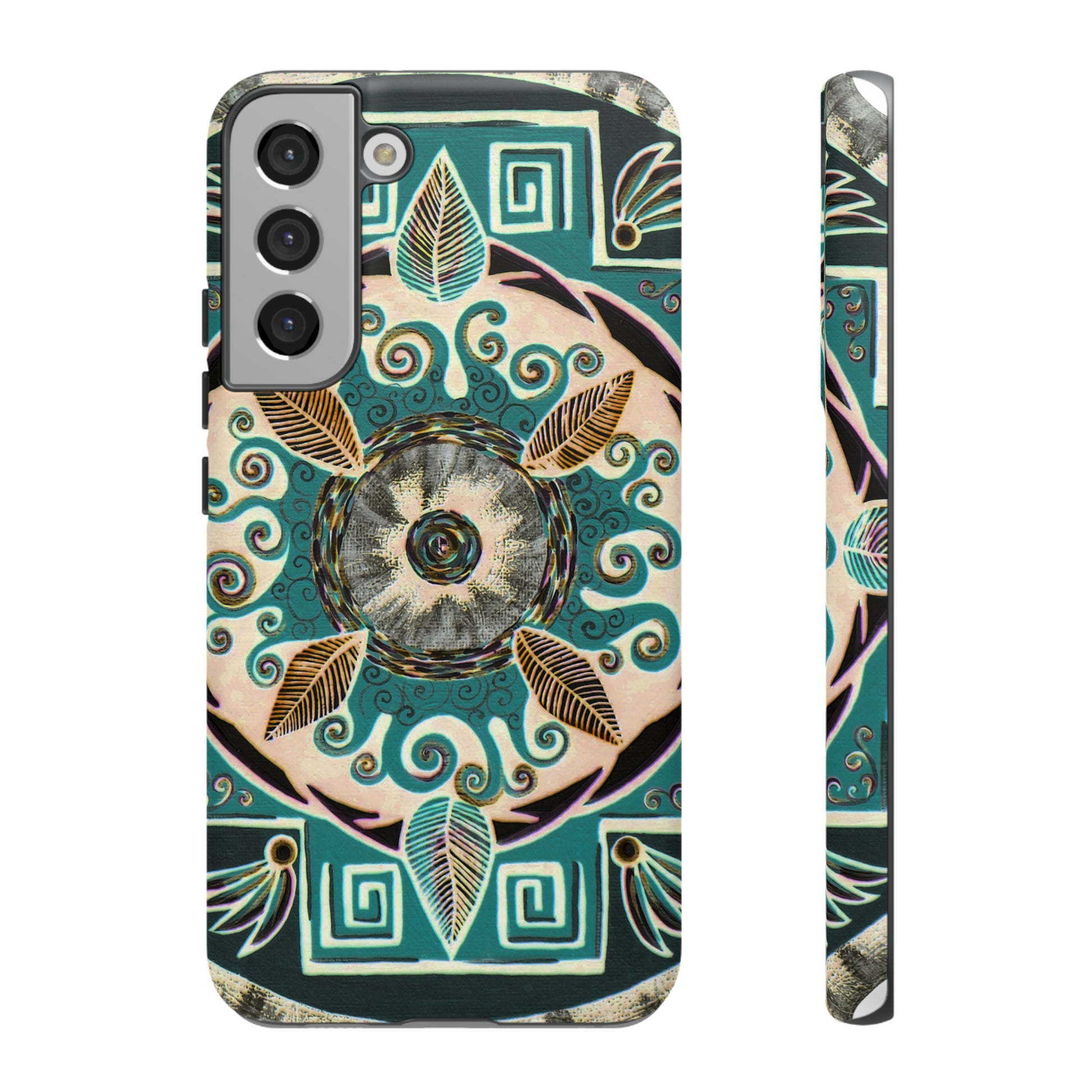 "Hojachakanazura" Art Phone Armor - Blue Flame Array Samsung Galaxy S22 Plus / Matte Phone Case