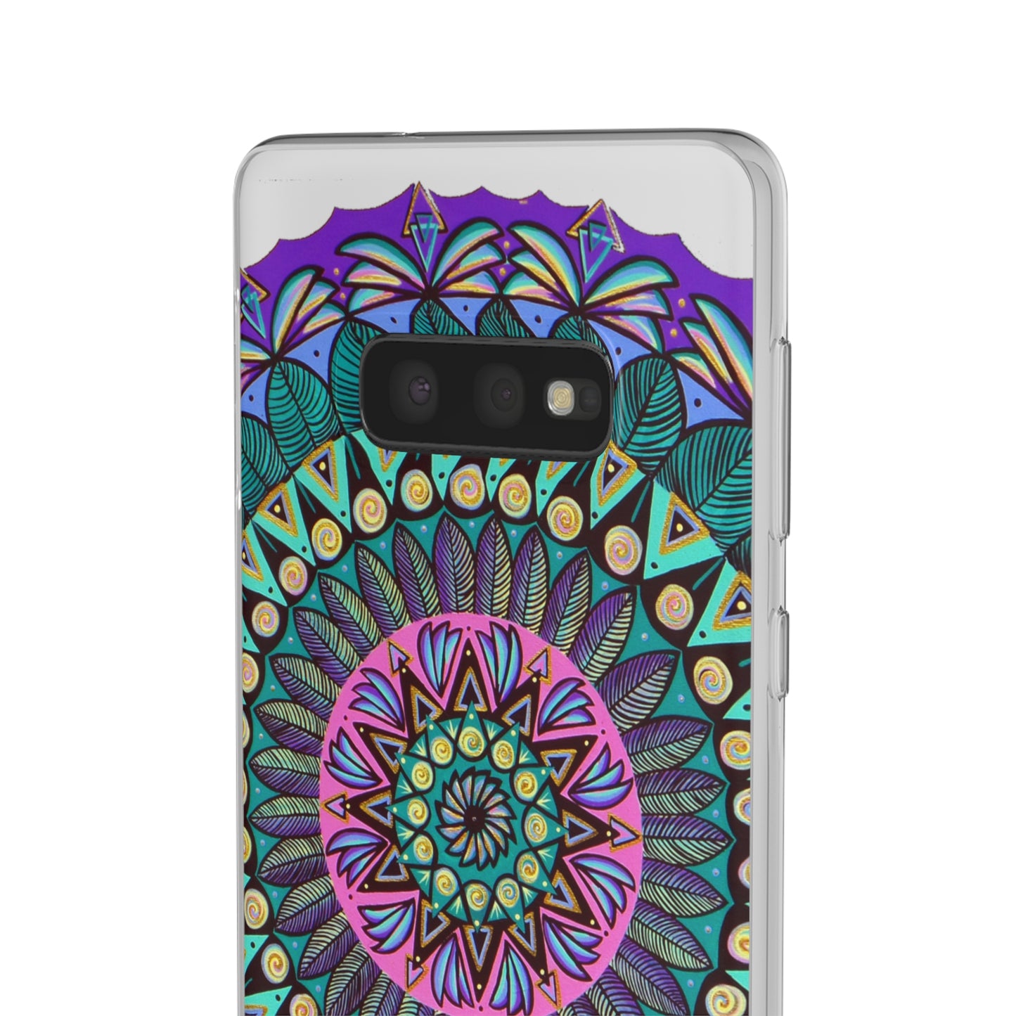 "Mandaladiosa" Art Phone Armor (slim-fit) - Blue Flame Array Phone Case