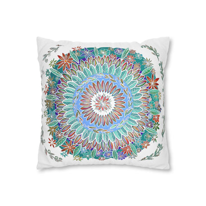 "Mandalavida Blanka" Dreamcatcher Pillow Cover