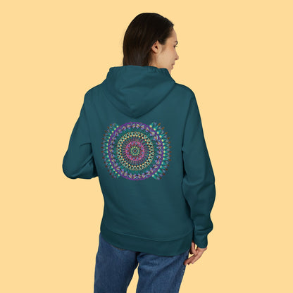 "Mandaladiosa" Organic Cruiser Hoodie (Font&Back Print)