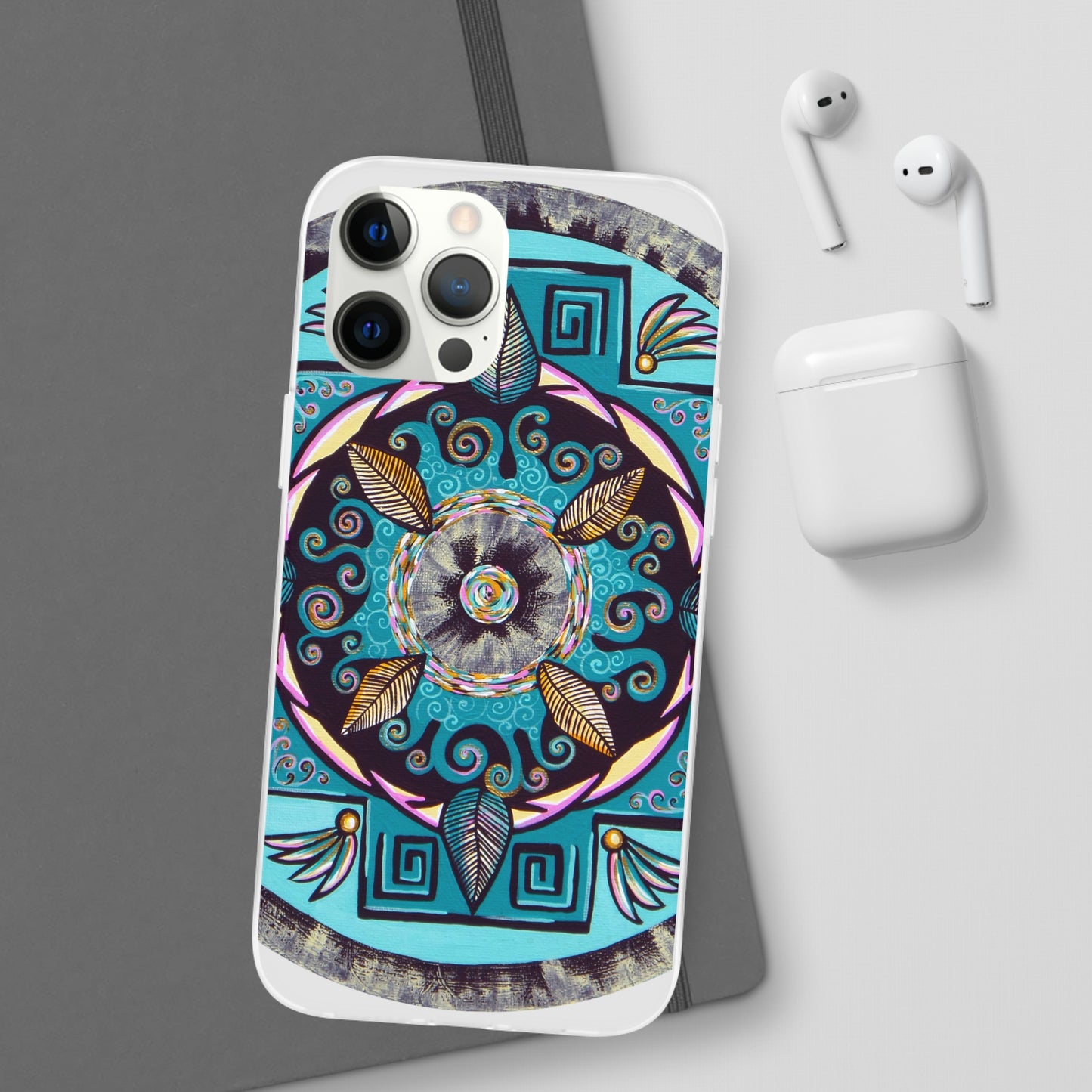 "Hojachakana" Art Phone Armor (slim-fit) - Blue Flame Array Phone Case