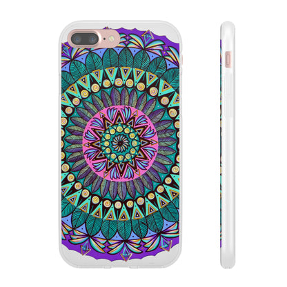 "Mandaladiosa" Art Phone Armor (slim-fit) - Blue Flame Array iPhone 7 Plus Phone Case