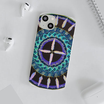 "Cuatro Vientos" Art Phone Armor (slim-fit) - Blue Flame Array Phone Case