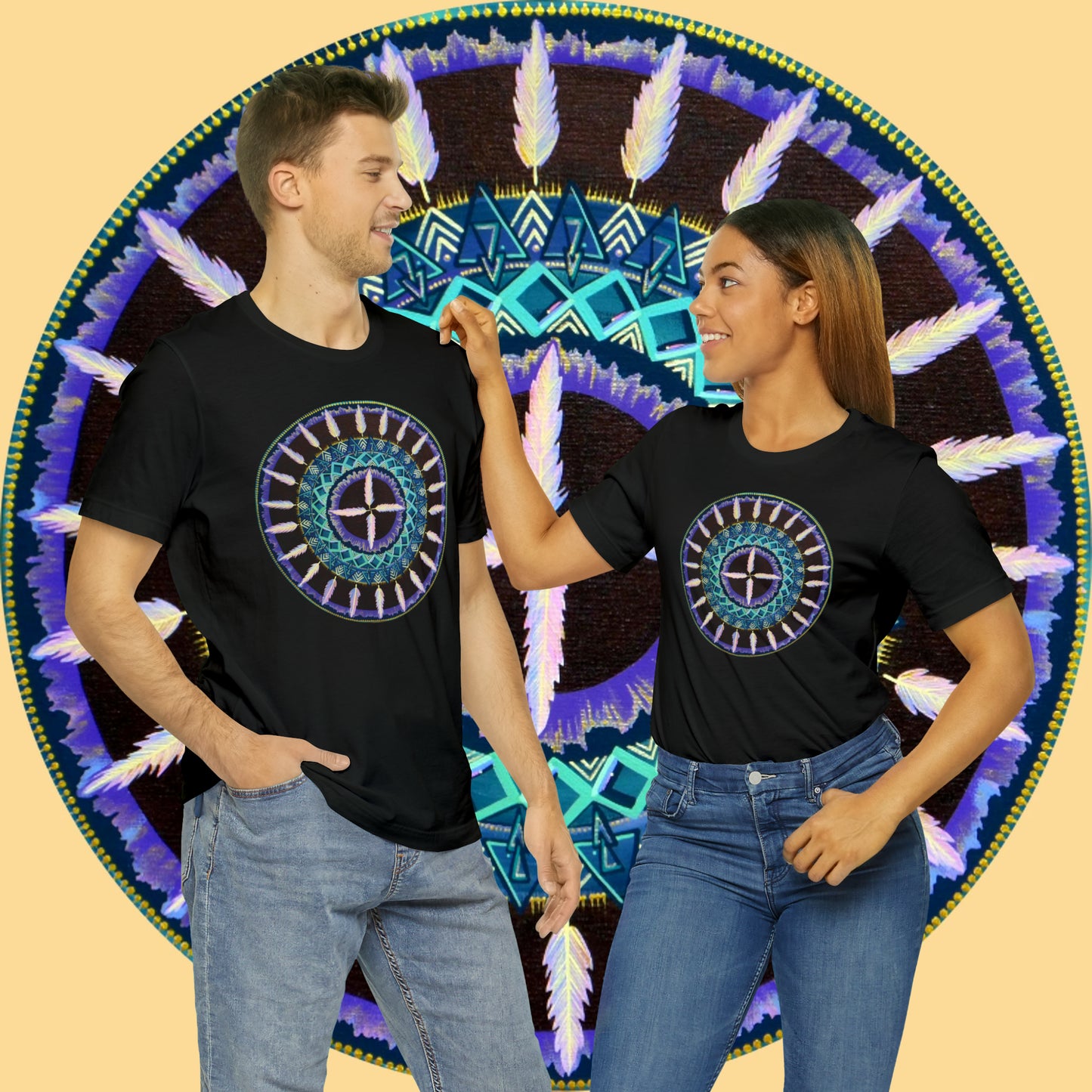 "Cuatro Vientos" Lords & Ladies Tee - Blue Flame Array T-Shirt