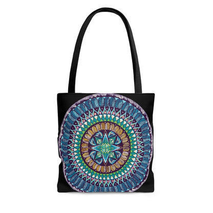 "AquilazurA Kryst'dala" Tote Bag (All-Over-Print) - Blue Flame Array Bags