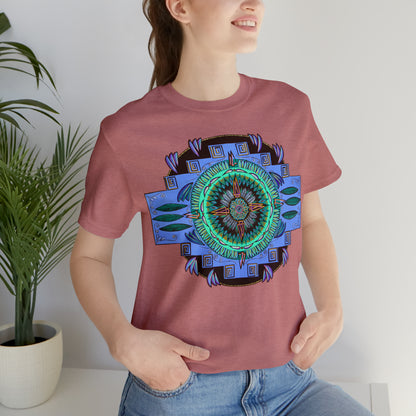 "Plumachakana" Lords & Ladies Tee - Blue Flame Array T-Shirt