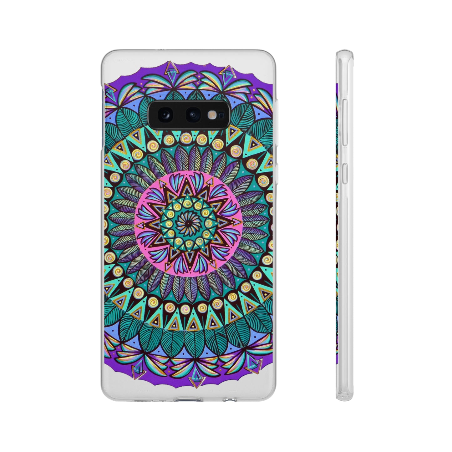 "Mandaladiosa" Art Phone Armor (slim-fit) - Blue Flame Array Samsung Galaxy S10E Phone Case