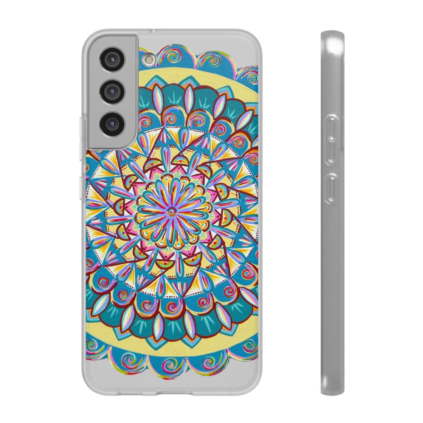 "Almandalayana" Art Phone Armor (slim-fit) - Blue Flame Array Samsung Galaxy S22 Plus Phone Case