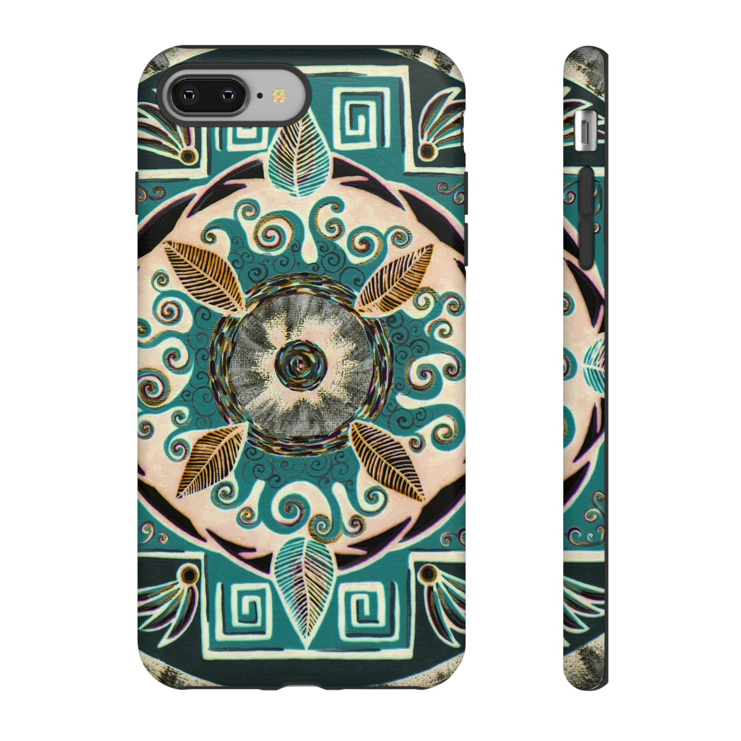 "Hojachakanazura" Art Phone Armor - Blue Flame Array iPhone 8 Plus / Matte Phone Case