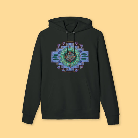 "Plumachakana" Organic Cruiser Hoodie (Font&Back Print)