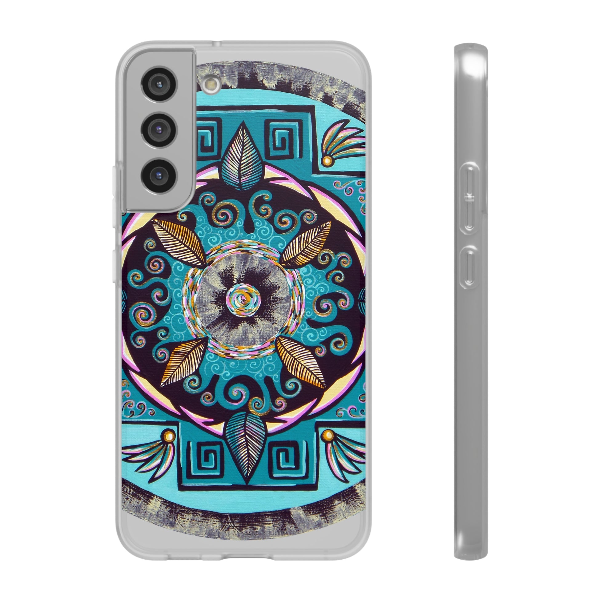 "Hojachakana" Art Phone Armor (slim-fit) - Blue Flame Array Samsung Galaxy S22 Plus Phone Case