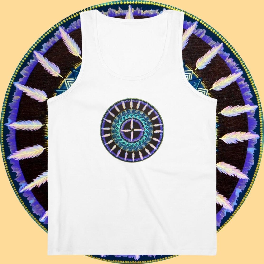 "Cuatro Vientos" Lords Organic Tank Top - Blue Flame Array Tank Top