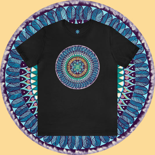 "AquilazurA Kryst'dala" Lords & Ladies Tee - Blue Flame Array Black / S T-Shirt