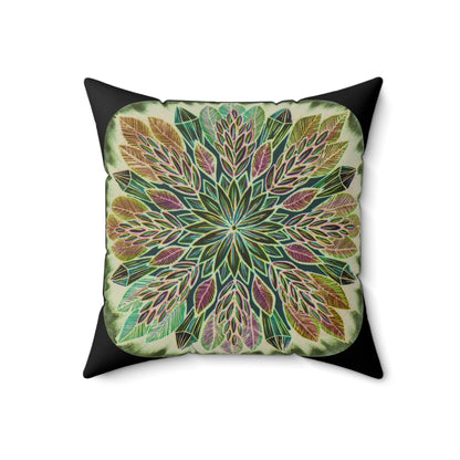 "Krystalhoja Verde" Dreamcatcher Pillow