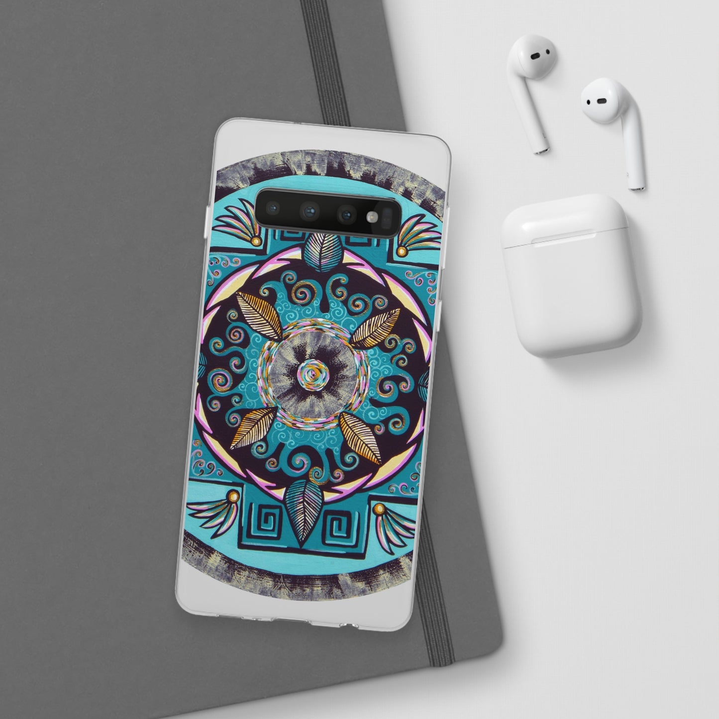 "Hojachakana" Art Phone Armor (slim-fit) - Blue Flame Array Phone Case