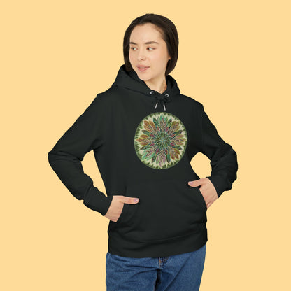 "Krystalhoja Verde" Organic Cruiser Hoodie (Font&Back Print)