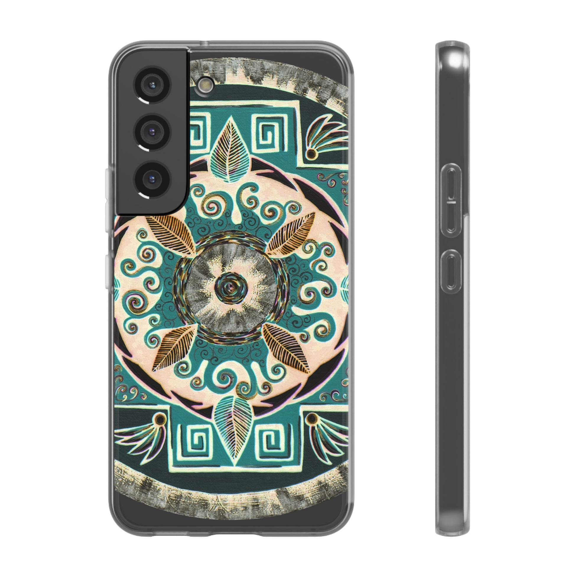 "Hojachakanazura" Art Phone Armor (slim-fit) - Blue Flame Array Samsung Galaxy S22 Phone Case