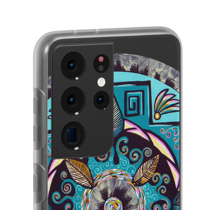 "Hojachakana" Art Phone Armor (slim-fit) - Blue Flame Array Phone Case