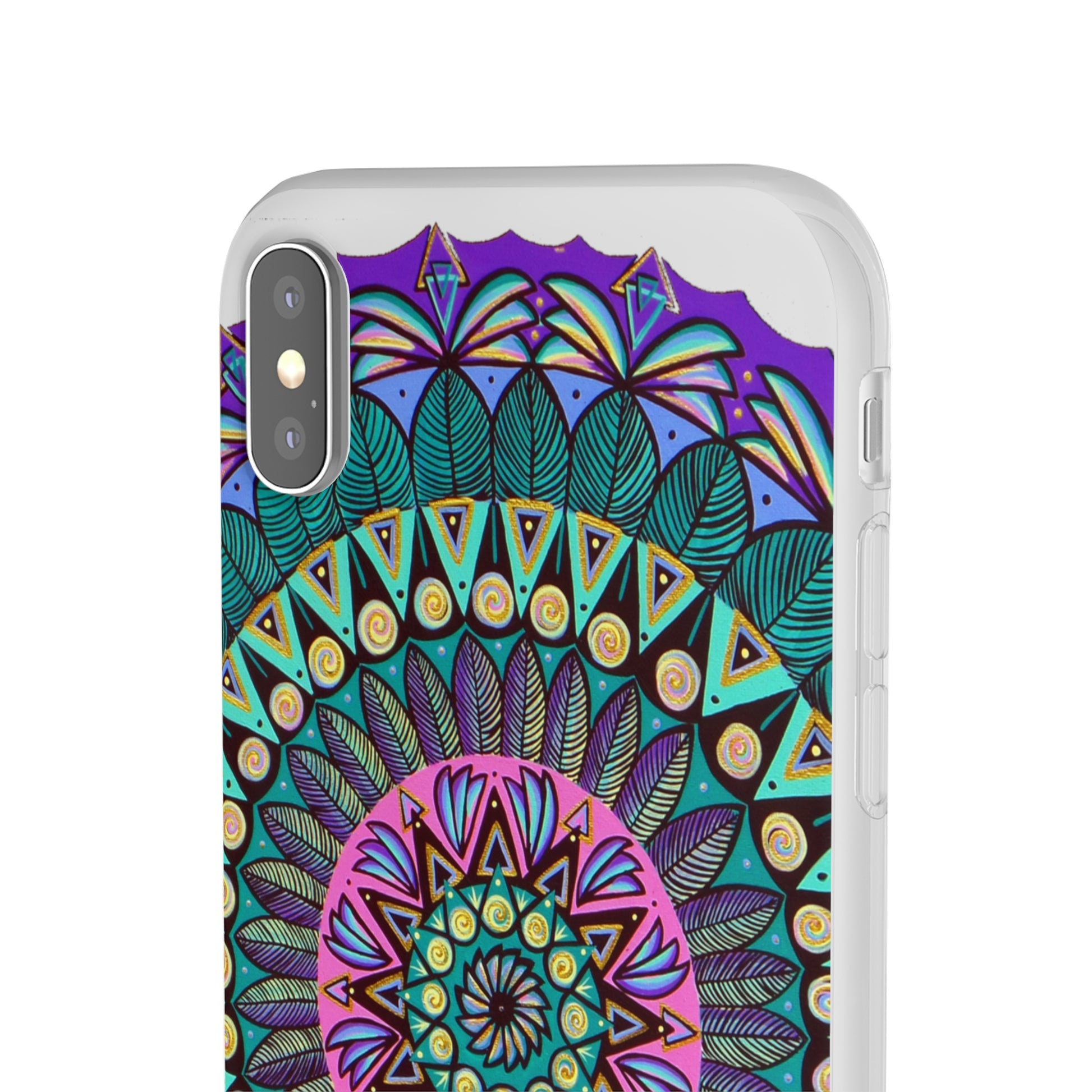 "Mandaladiosa" Art Phone Armor (slim-fit) - Blue Flame Array Phone Case