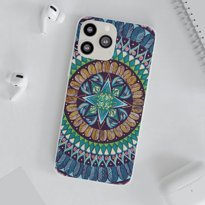 "AquilazurA Kryst'dala" Art Phone Armor (slim-fit) - Blue Flame Array Phone Case