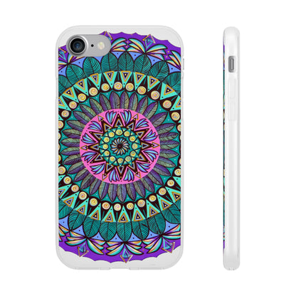 "Mandaladiosa" Art Phone Armor (slim-fit) - Blue Flame Array iPhone 7 with gift packaging Phone Case