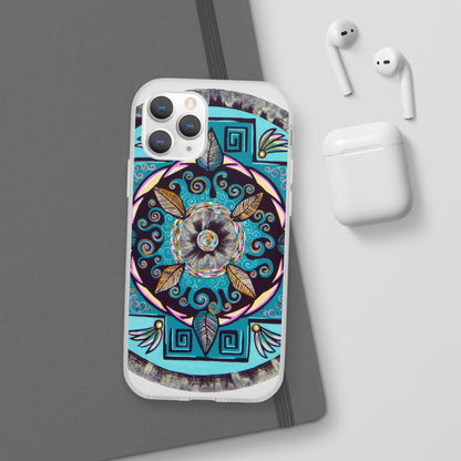 "Hojachakana" Art Phone Armor (slim-fit) - Blue Flame Array Phone Case