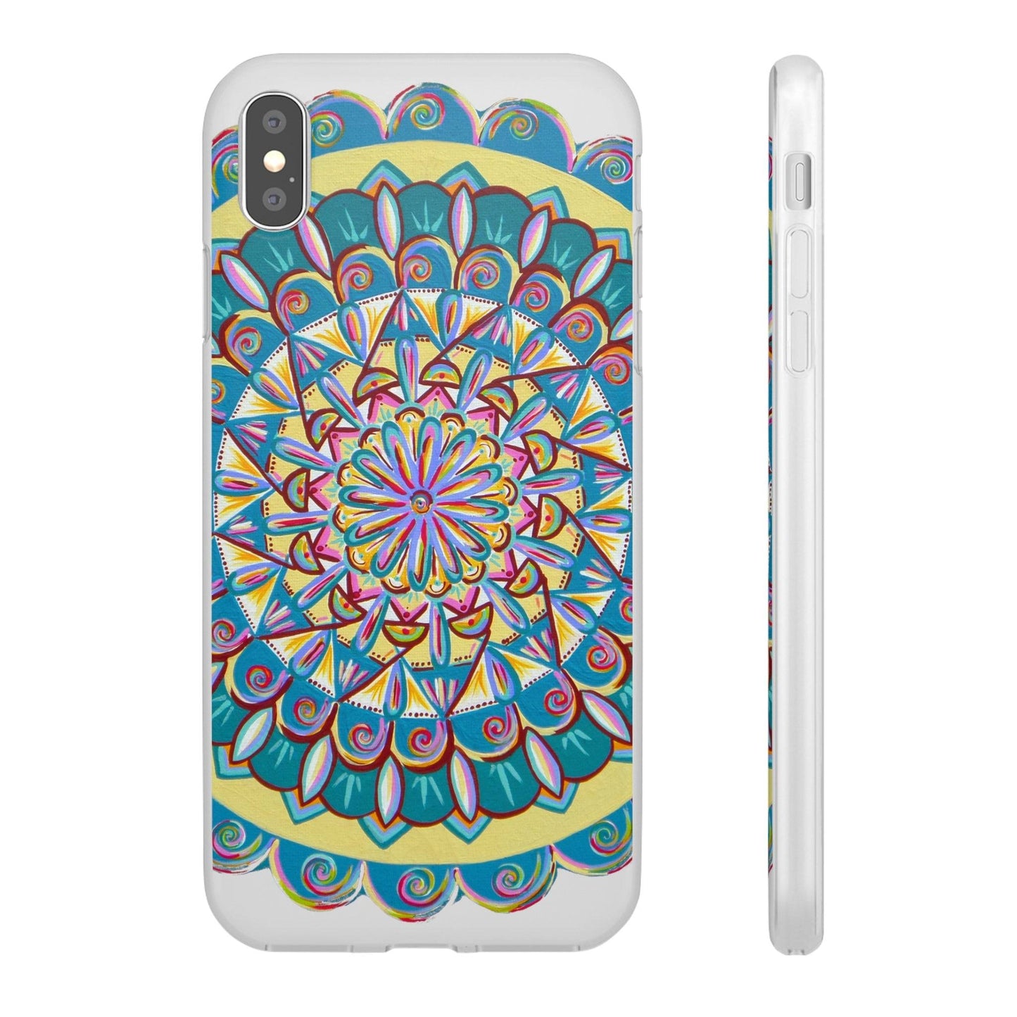 "Almandalayana" Art Phone Armor (slim-fit) - Blue Flame Array iPhone XS MAX with gift packaging Phone Case