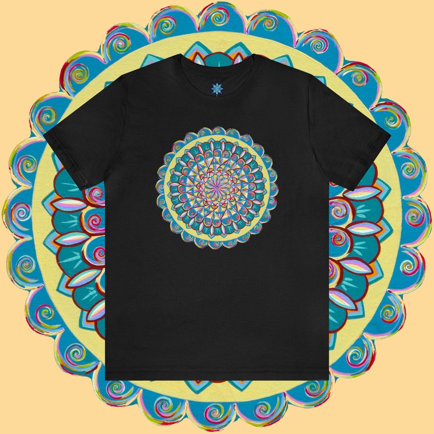 "Almandalayana" Lords & Ladies Tee - Blue Flame Array Black / S T-Shirt